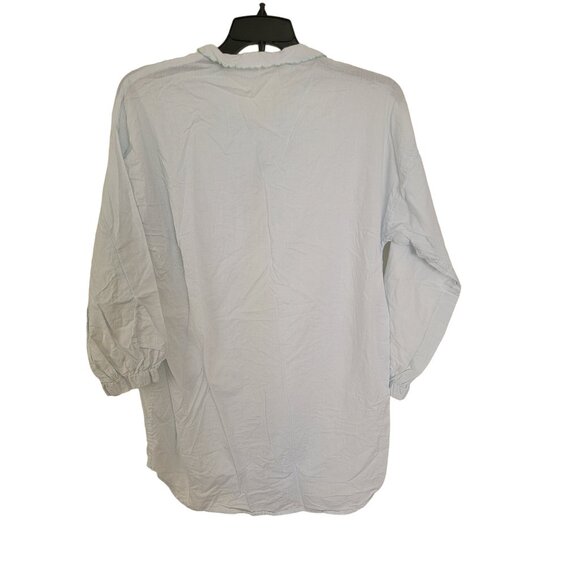 Antique Night Gown Cotton Nightwear Woman's  Large Textile - Picture 2 of 5